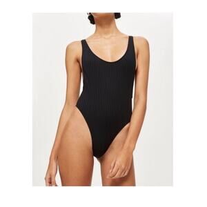 Topshop Ribbed One Piece Swimsuit Size 8 Nwot $45
